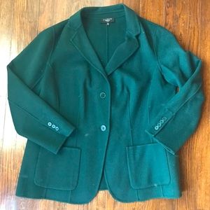 Talbots Green Wool Blazer